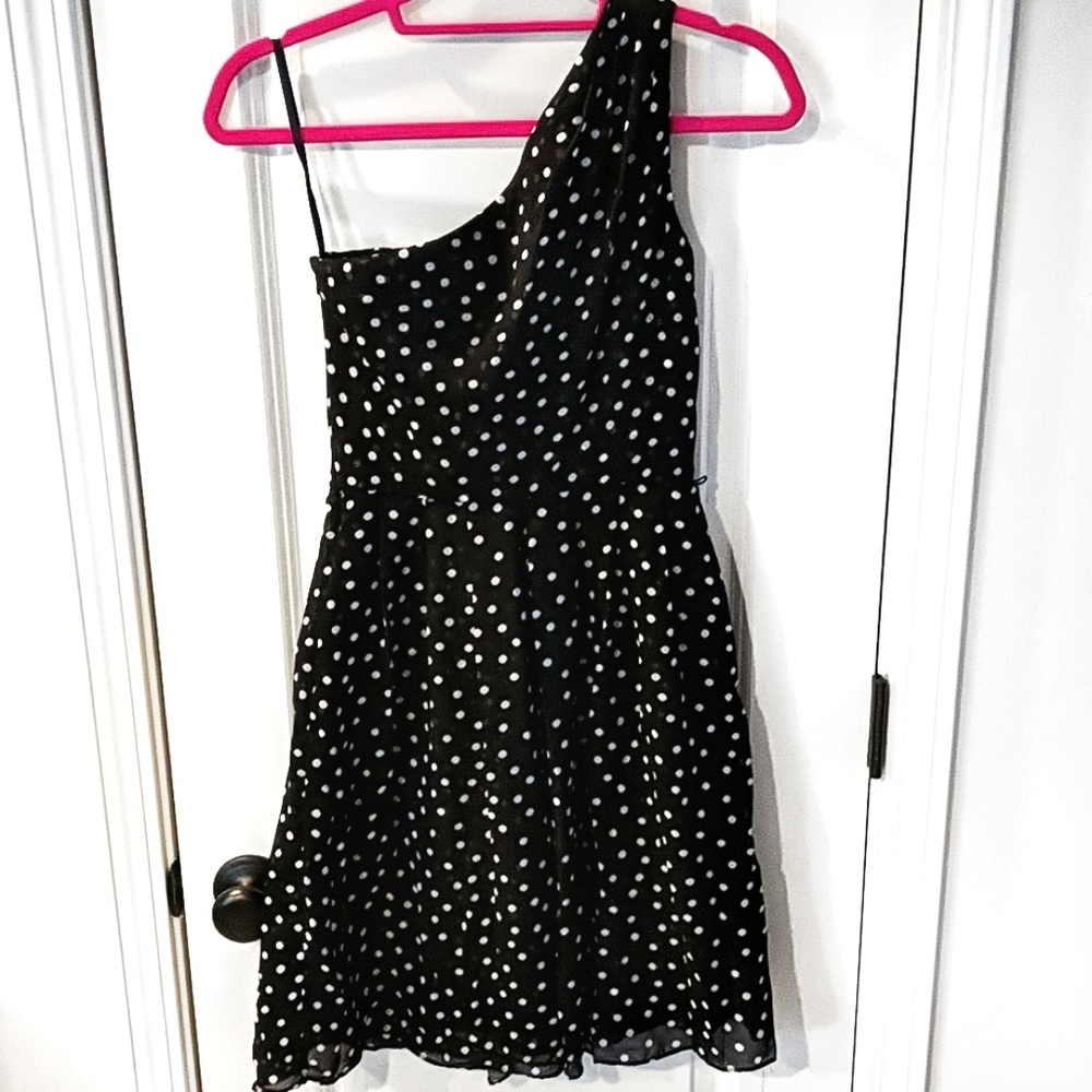 WHBM one shoulder, fit and flare, 00